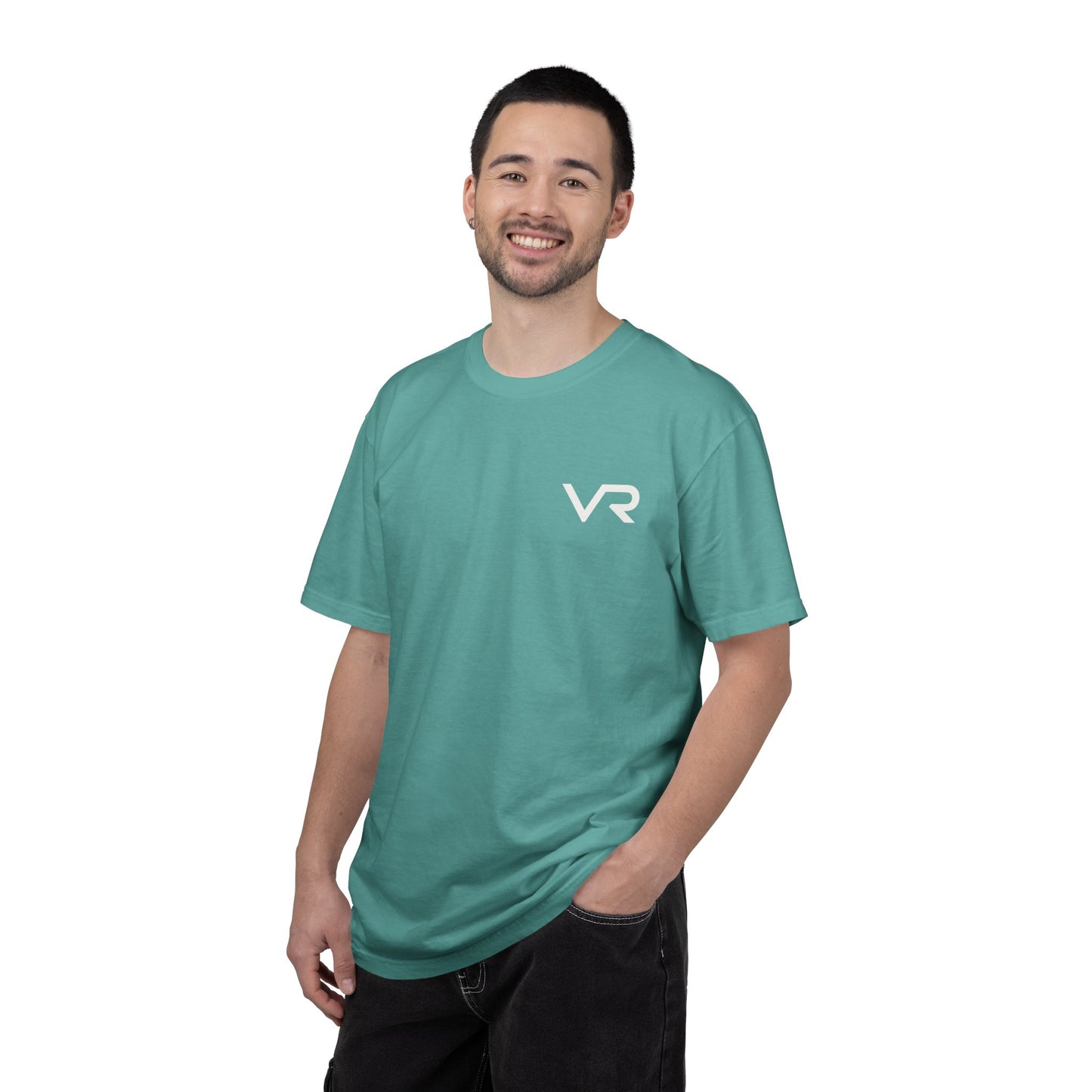 VR Logo T‑Shirt — Explore • Live • Ride Graphic Tee